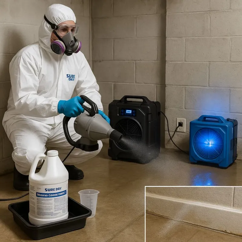 Sanitization and Odor Removal process in Franklin Center, NJ